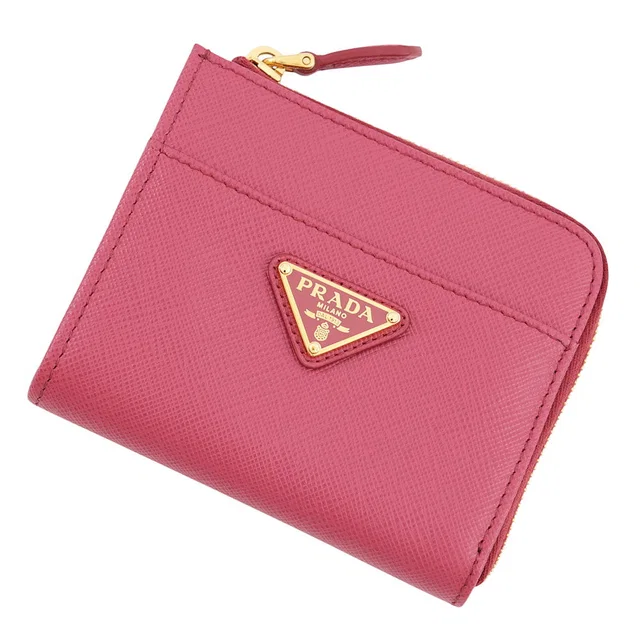 Prada Compact wallet Pink1ML060 Leather in Leather from GALLERY RARE