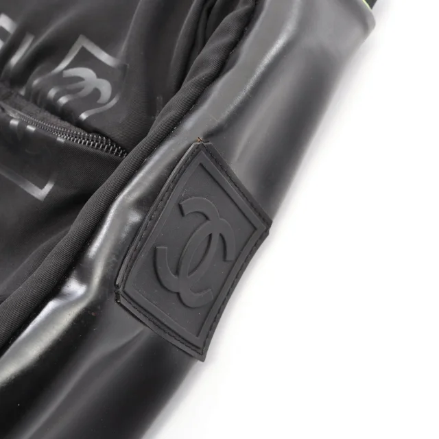 Chanel Sports Line Nylon Rubber Shoulder Bag in Black Nylon from LuxUness, photo 9 of 10
