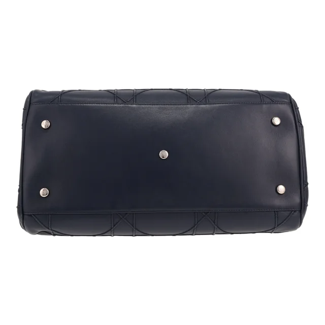 Dior Bowling handbag in Bleu Marine leather in Navy Leather from Collector Square, photo 3 of 3
