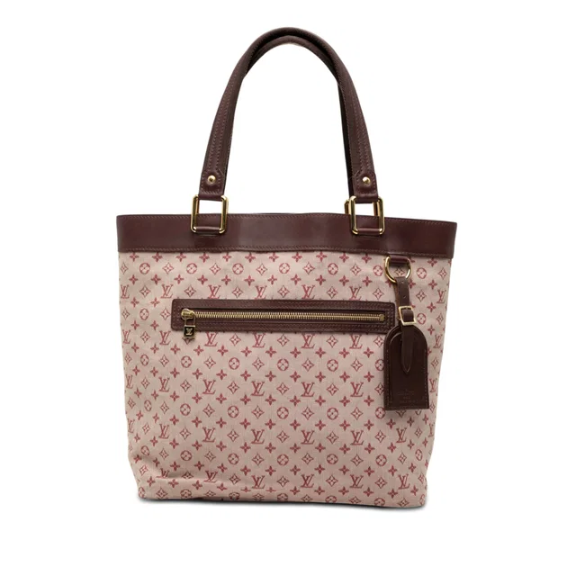 Red Louis Vuitton Monogram Mini Lin Lucille GM Handbag in Red Canvas from Designer Revival, photo 1 of 1