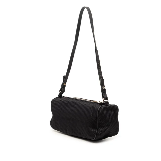 Black Saint Laurent Nylon Logo Shoulder Bag in Black Nylon from Designer Revival, photo 2 of 2
