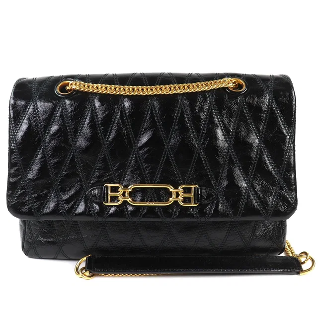 Bally VIVA SM Viva Logo Leather Shoulder Bag in Leather from LuxUness