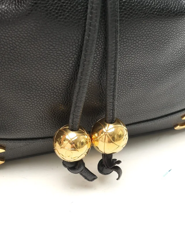 Chanel CC Caviar Bucket Bag in Caviar leather from A Retro Tale, photo 8 of 14