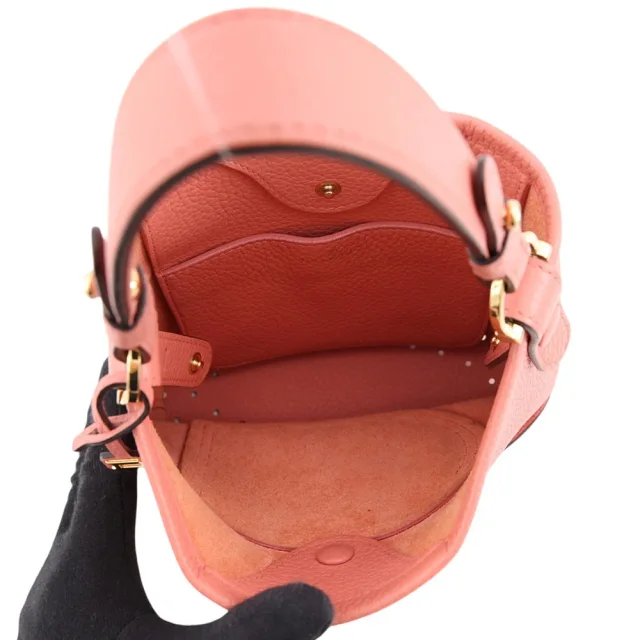 Delvaux Pantoy Handbag salmon pink Leather in Pink Leather from GALLERY RARE, photo 5 of 13