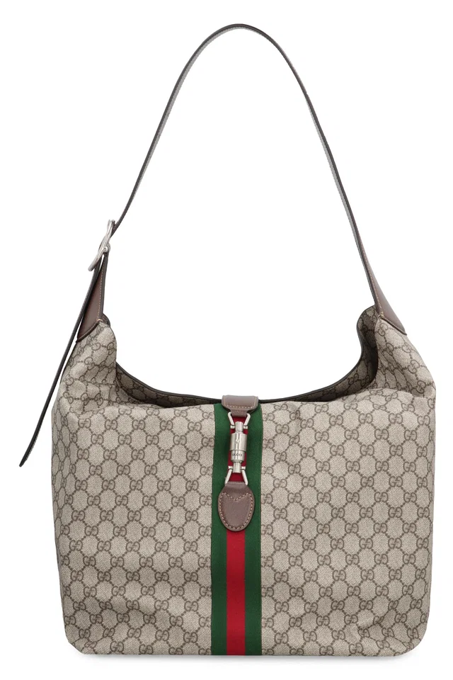 Gucci Jackie Shoulder Bag — Beige Cotton in Beige Canvas from HEWI