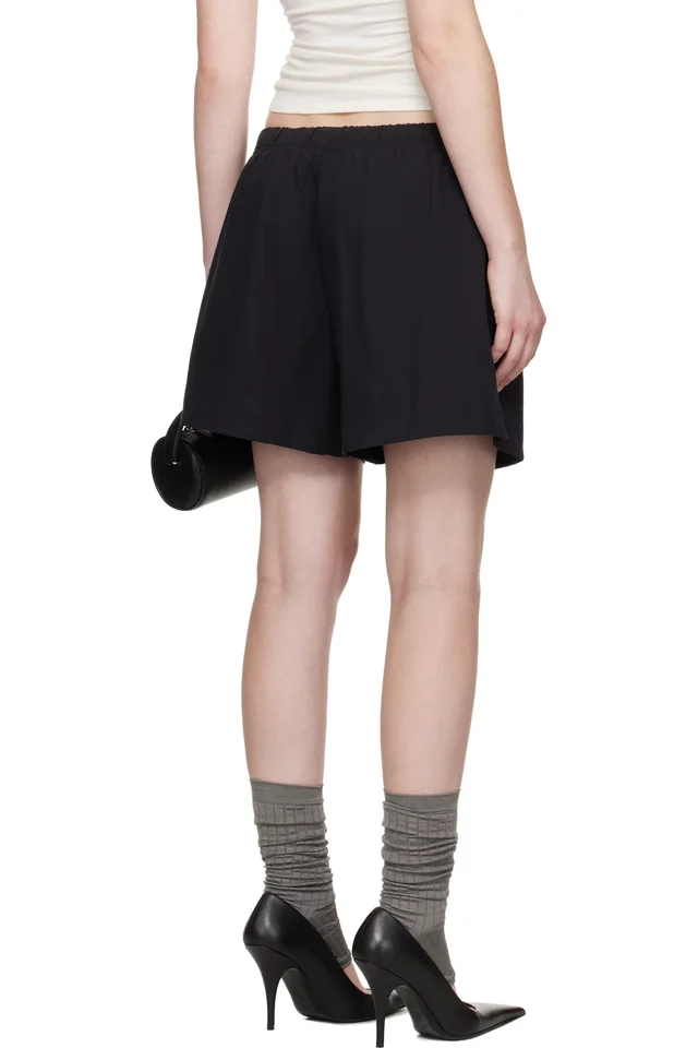 Fear of God ESSENTIALS Black Soccer Shorts, photo 3 of 4 from SSENSE