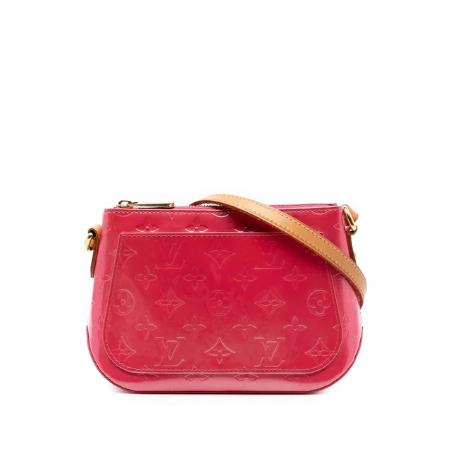 Pink Louis Vuitton Monogram Vernis Minna Street Crossbody Bag in Pink Leather from Designer Revival