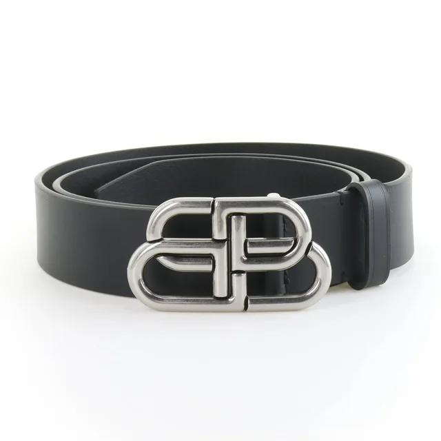 Balenciaga Bb Buckle Leather Belt Size 40 in black Leather from Grailed