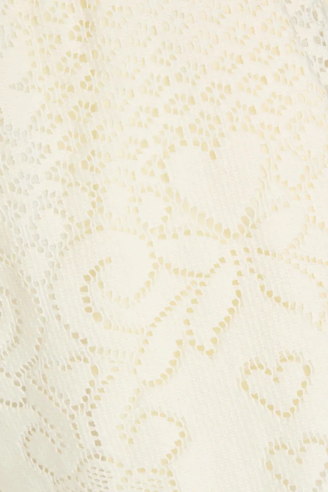 Valentino Garavani Pointelle-knit cotton-blend shorts in White, photo 4 of 4 from THE OUTNET