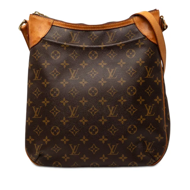Brown Louis Vuitton Monogram Odeon MM Crossbody Bag in Brown Coated canvas from Designer Revival, photo 1 of 1