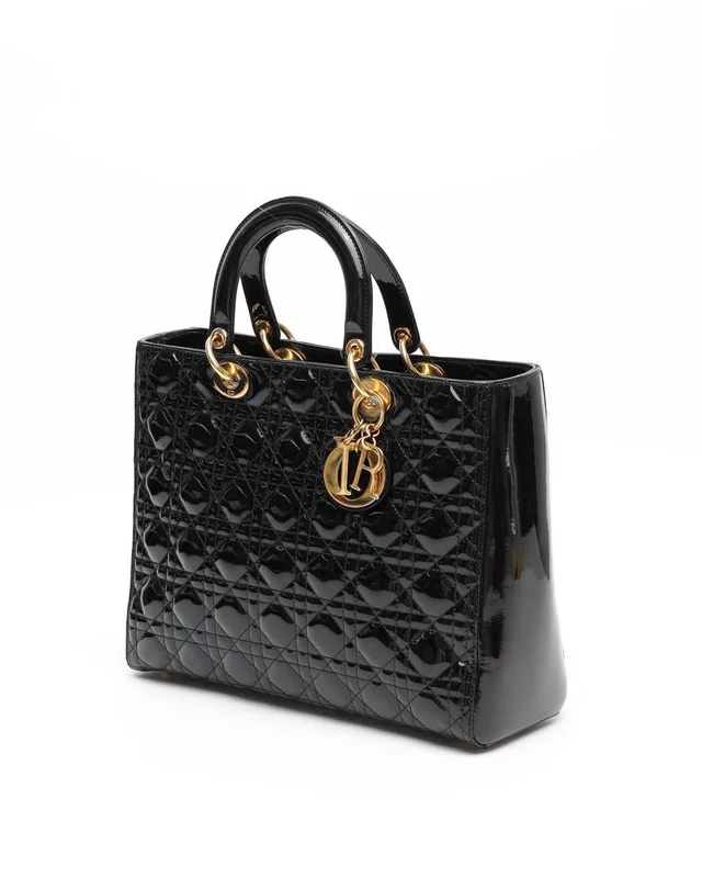 Large Patent Lady Dior Bag in Patent leather from A Retro Tale, photo 2 of 12