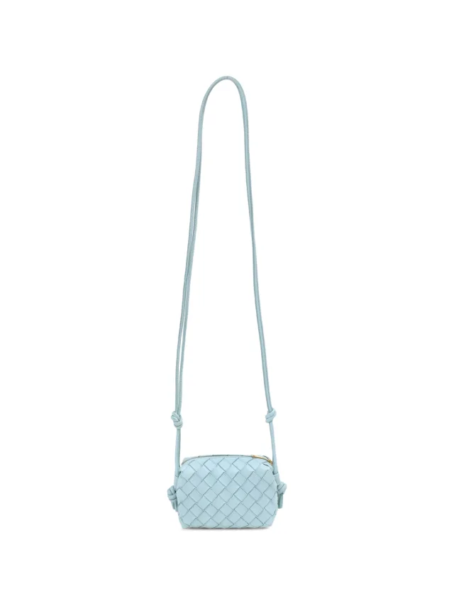 Bottega Veneta Pre-Owned 2024 Candy Loop Intrecciato cross-body Bag | Blue | FARFETCH in Blue Woven leather from Farfetch