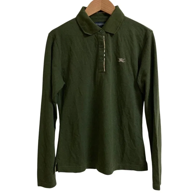 Burberry Golf Embroidered Long Sleeve Polo Shirt from LuxUness