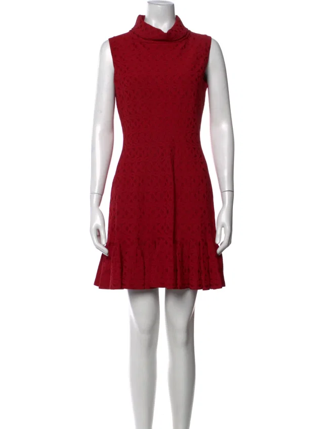 Alaïa Patterned Mini Dress in red from The RealReal