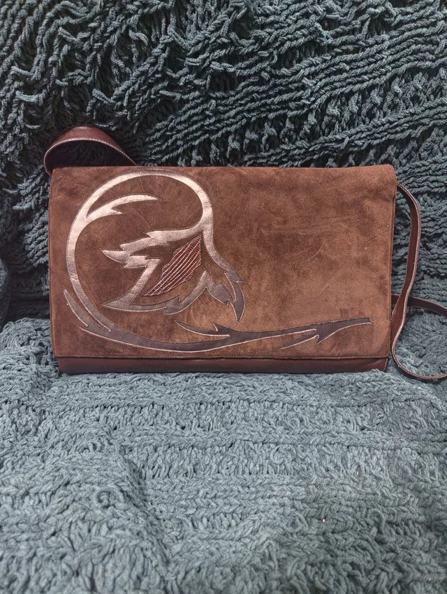 Bally Suede Leather Crossbody/Clutch Bag in brown|red Suede from Poshmark