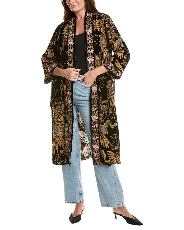 Johnny Was Myriam Reversible Silk-Lined Kimono, image 1 of 1 from Rue La La
