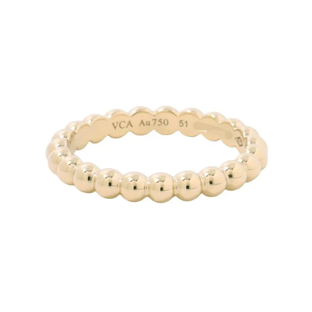 Van Cleef & Arpels Perlée GoldPearl Ring Size Medium/51/#11VCARO3Y500 18K Yellow Gold in Yellow from GALLERY RARE