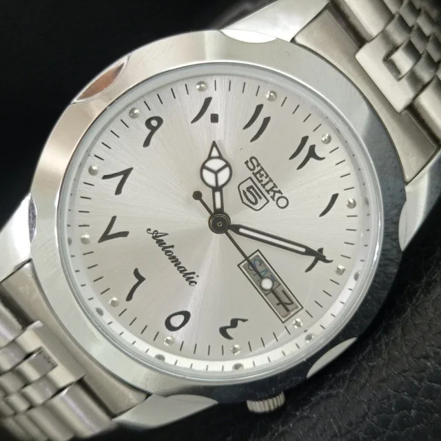 Vintage 1983 Seiko Automatic Mens Silver Watch W/Daydate & Black Accents in gold|silver|gray from Poshmark