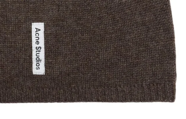 Acne Studios C40460-Bzh Cashmere Fitted Beanie — Brown Beanies in Brown Cashmere from HEWI