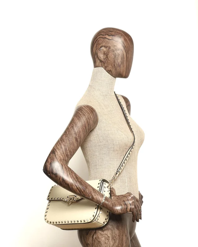 Valentino Garavani Rockstud Crossbody Bag in Caviar leather from A Retro Tale, photo 9 of 9