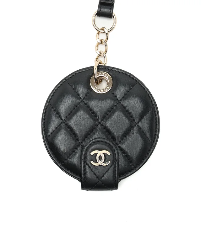 Chanel Coco Mark Quilted Luggage Tag in Leather from A Retro Tale, photo 2 of 4