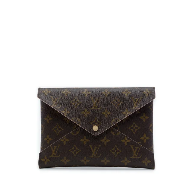 Brown Louis Vuitton Monogram Pochette Kirigami GM Clutch Bag in Brown Coated canvas from Designer Revival, photo 1 of 1