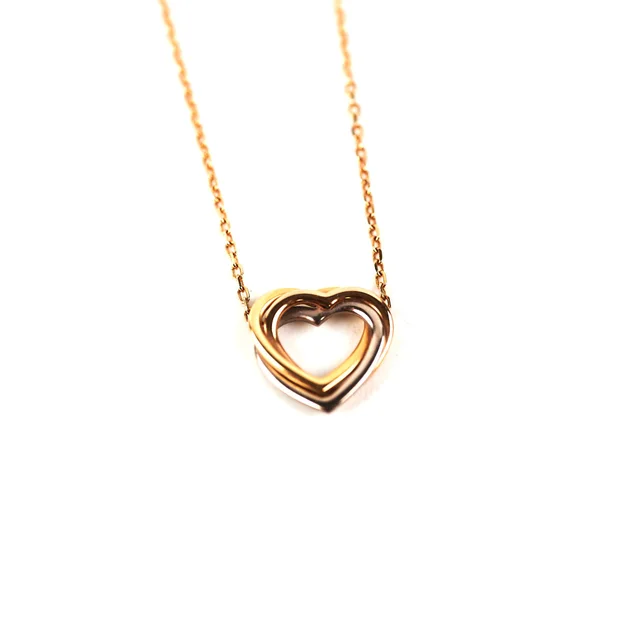 Cartier Vintage Open Heart Trinity Necklace 18K from The Purse Affair