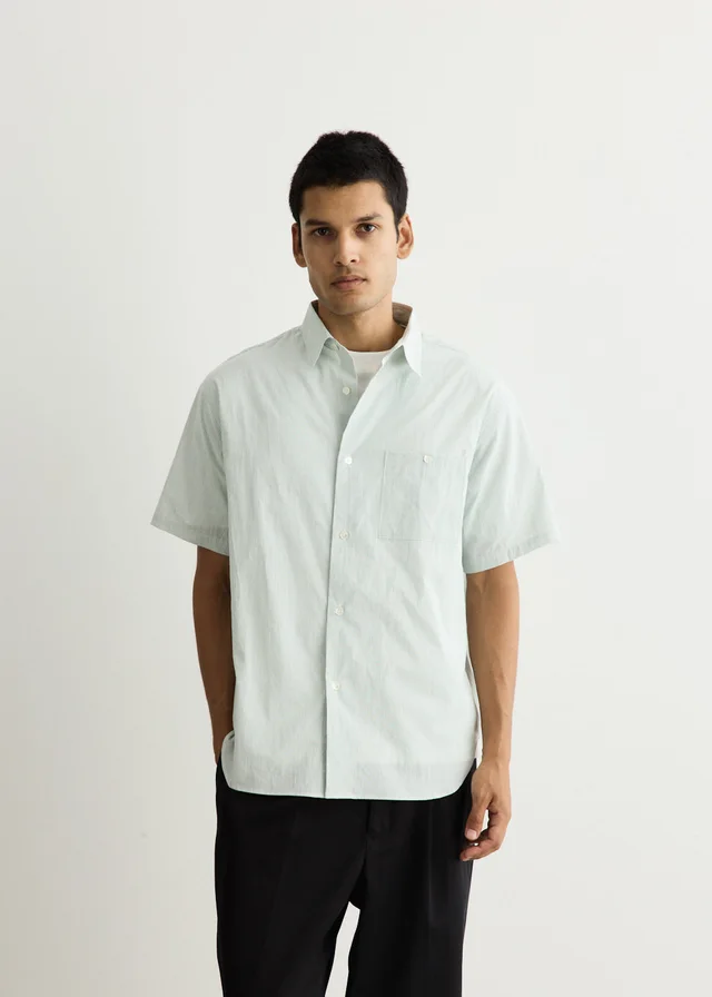 Saturdays NYC Bruce Stripe Shirt in Green from Incu, photo 1 of 1