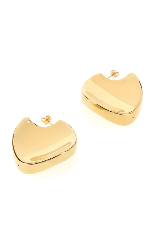 Bottega Veneta Large Disc Earrings — Gold in Gold from HEWI, photo 2 of 2