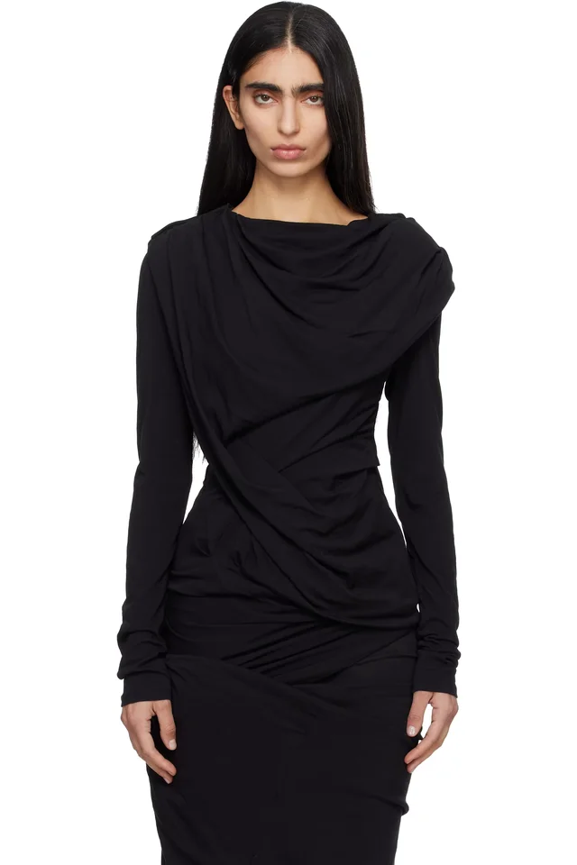 Black Twist Top, image 1 of 1 from SSENSE