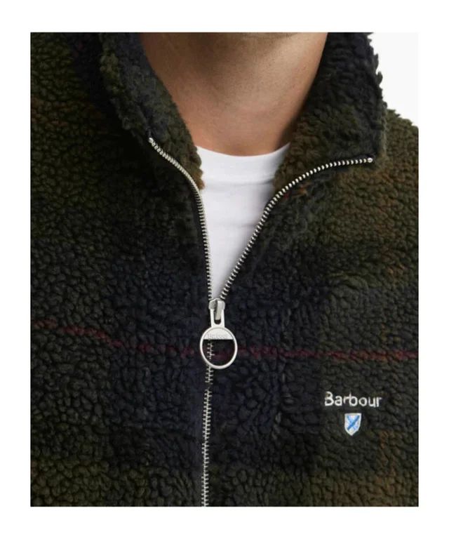 Barbour tartan-fleece jacket, photo 7 of 8 from SENSER