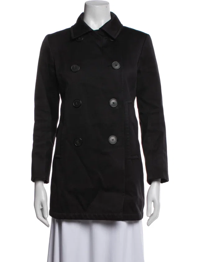 Jil Sander Vintage 2000's Peacoat in black from The RealReal