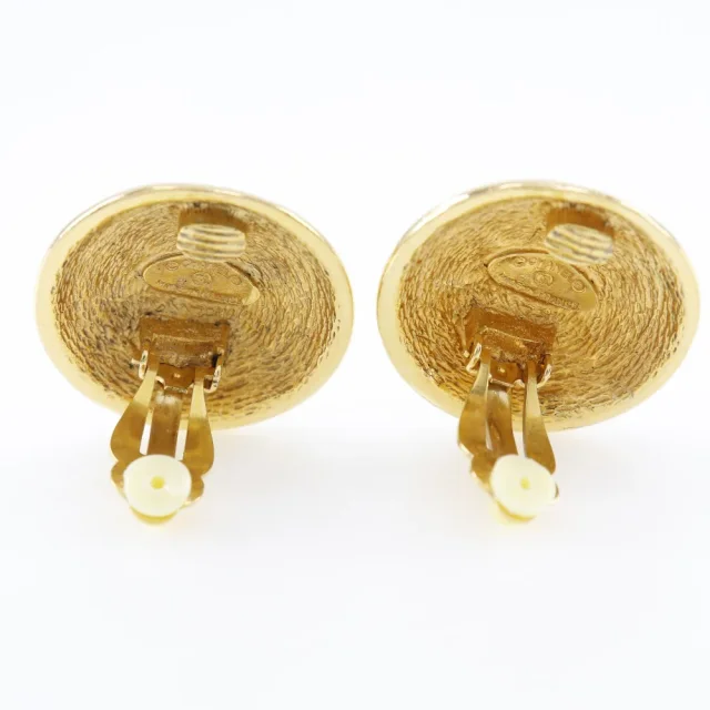 Chanel Coco Mark Gold Plated Earrings in Gold Gold-plated metal from LuxUness, photo 4 of 7