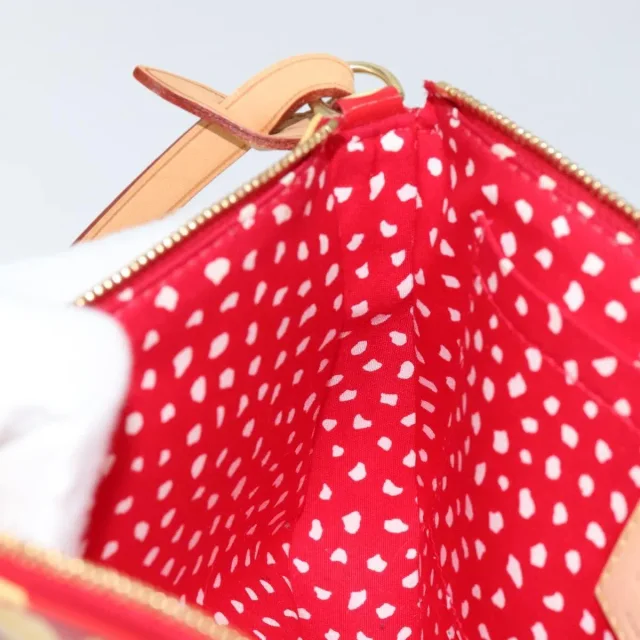 Louis Vuitton Pochette Accessoires Yayoi Kusama Painted Dots Monogram Vernis Red Patent_leather Bag in Red Patent leather from HEWI, photo 22 of 23