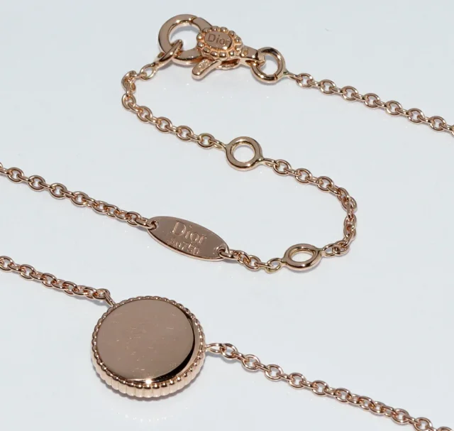 Dior K18PG Rose des Vents Pendant Necklace JRDV95187_0000 in Pink 18K Rose Gold from LuxUness, photo 4 of 4