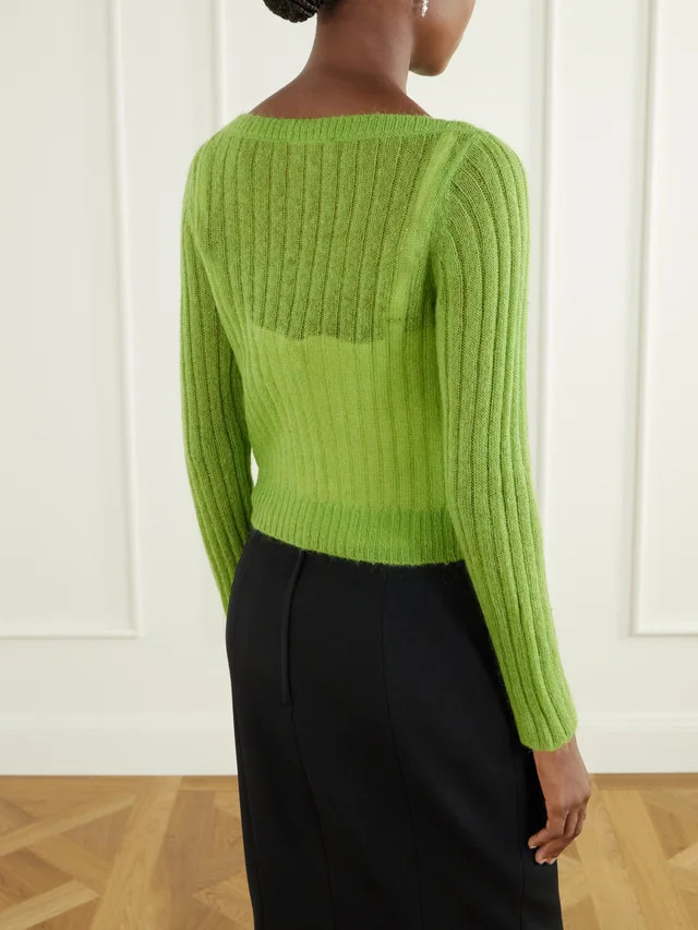 SHUSHU TONG Long-sleeved knitted cardigan, photo 3 of 4 from SENSER