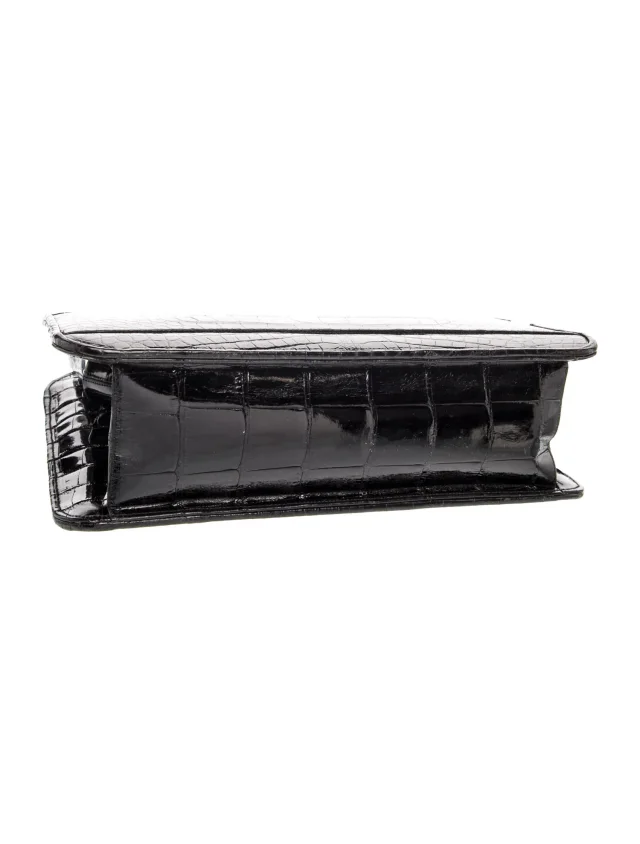 Judith Leiber Alligator Top Handle Bag in black Crocodile from The RealReal, photo 5 of 6