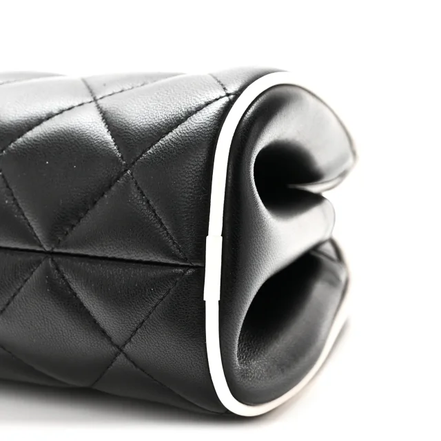 Chanel Quilted Clutch in Black Lambskin from FASHIONPHILE, photo 10 of 11