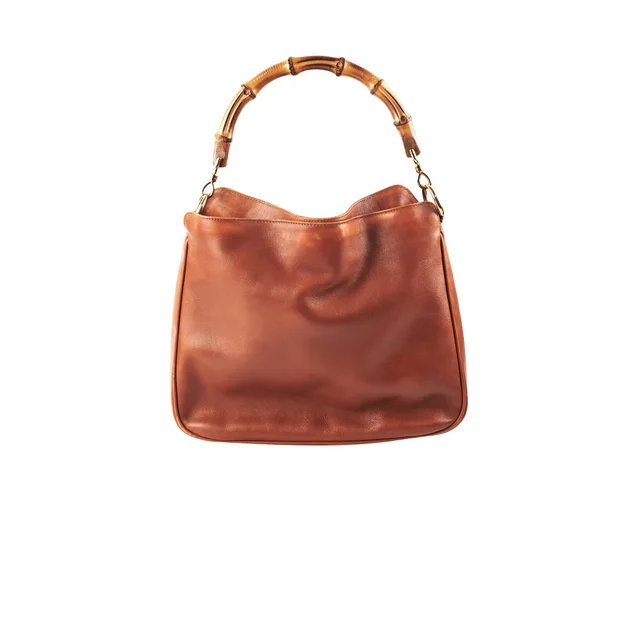 Gucci Vintage Bamboo Bag Brown in Brown Leather from The Purse Affair