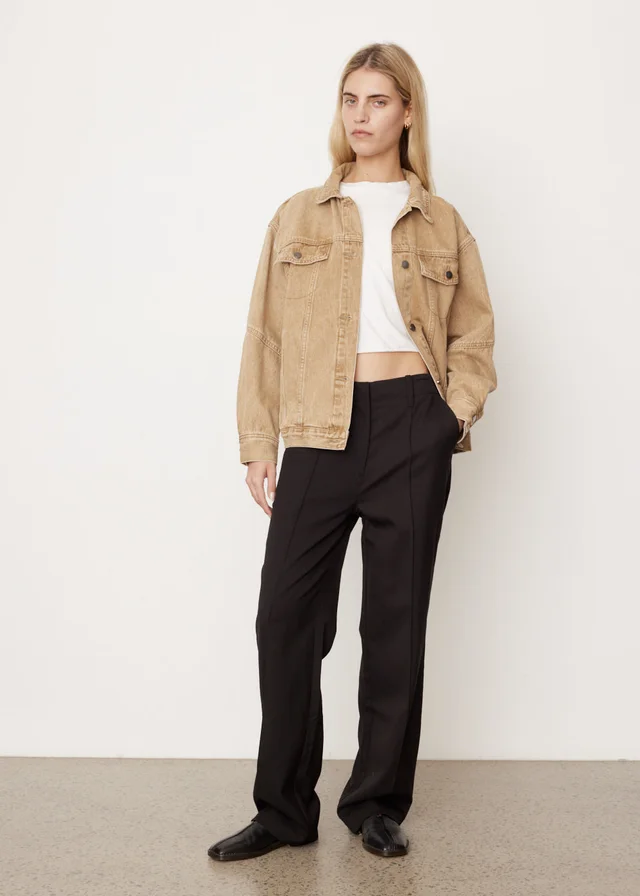 Incu Collection Level Wide Leg Pintuck Pants in Black from Incu, photo 1 of 1