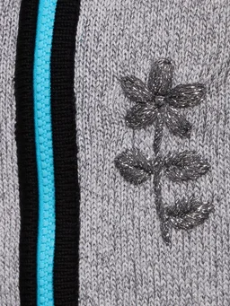 Cormio Gilet with Floral Details in 50% Cotton, 34% Polyester, 16% Metallic Fiber, photo 4 of 5 from LUISAVIAROMA