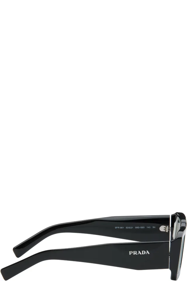 Prada Eyewear Black Symbole Sunglasses, photo 2 of 4 from SSENSE
