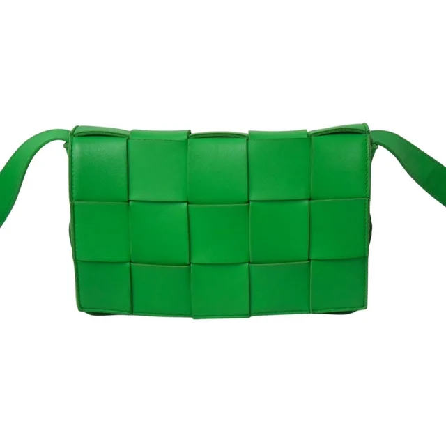 Bottega Veneta Maxi Green Cassette Shoulder Intrecciato Leather Bag in green Woven leather from Poshmark