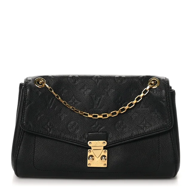 Louis Vuitton St. Germain Monogram Empreinte Leather Bag - Black in Black Leather from H&T