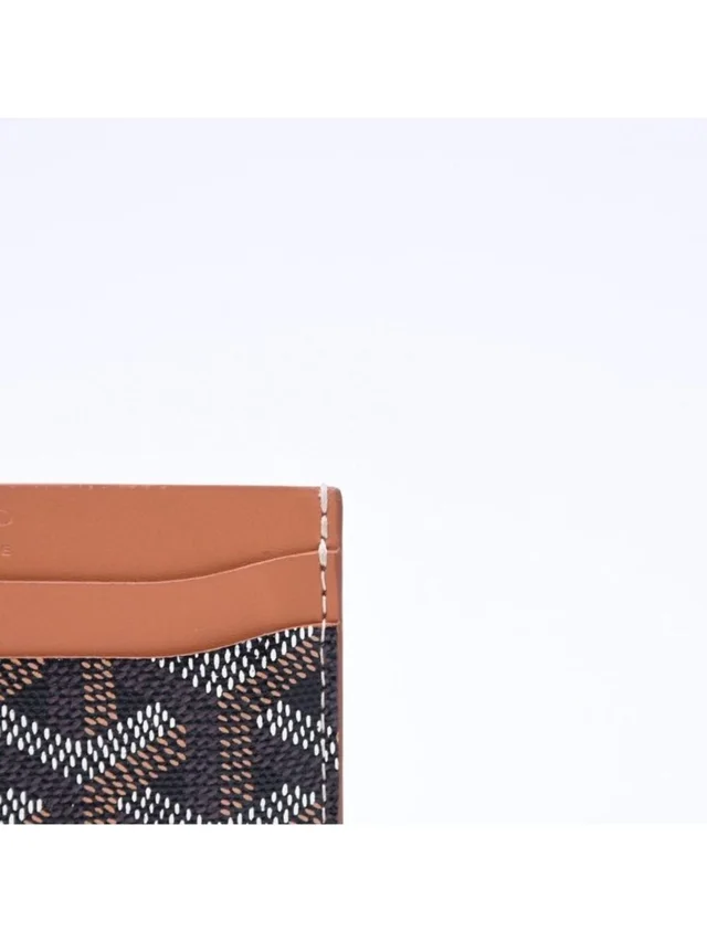 Goyard Saint Sulpice Card Case Black Brown in black|brown|red Calfskin from Poshmark, photo 3 of 12