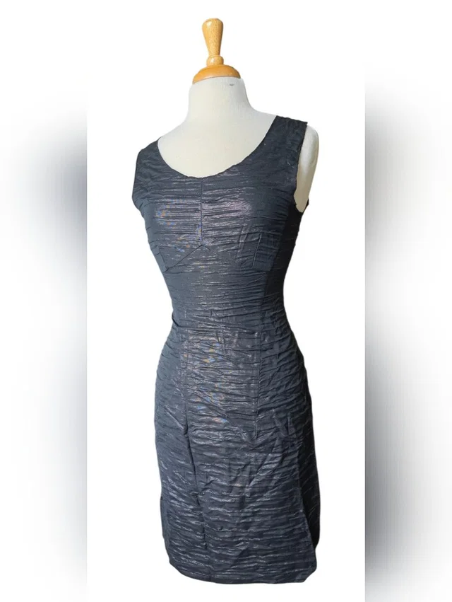 Dress By Dolce & Gabbana Features A Metallic Texture And A Tight Design 42 in black from Poshmark