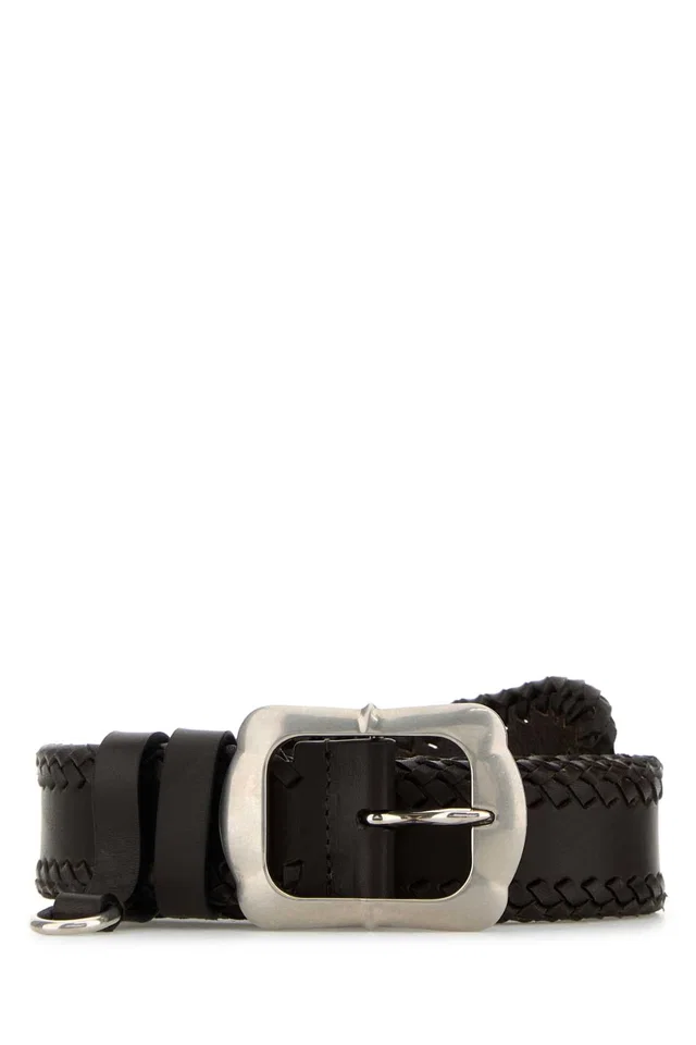 Prada Belt — Black in Black Woven leather from HEWI