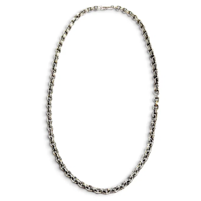 Chrome Hearts Paper Chain Necklace Silver in Silver from The Reluxe