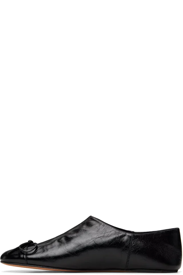 ABRA Black Babouch Ballerina Flats, photo 3 of 5 from SSENSE