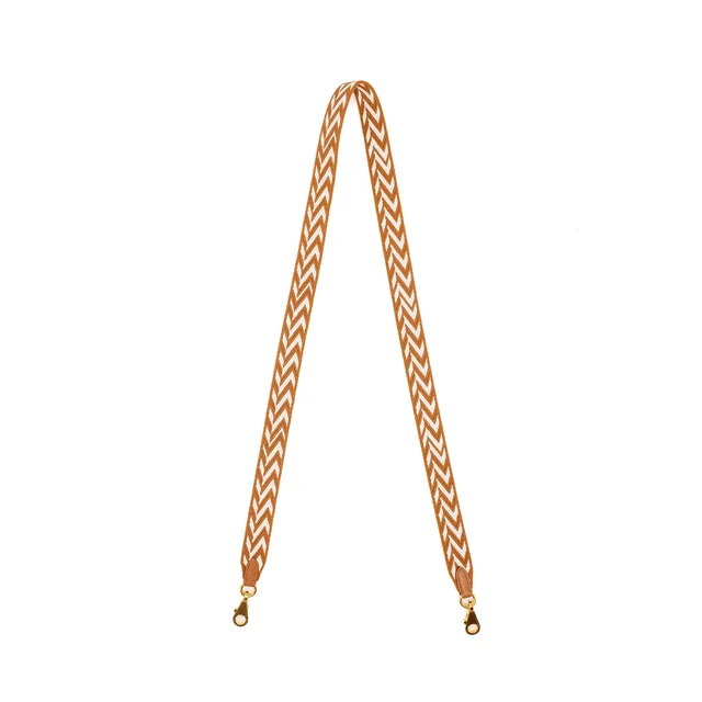 Hermès 105cm Sangle cavale 25mm bag strap gold GHW stamp D in Gold Leather from EMIER